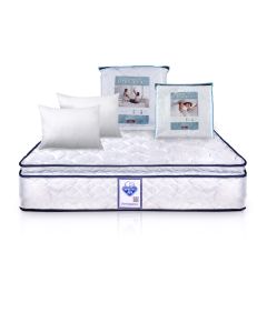 Colchon Spring Air Panama City + Juego de Sábanas Ensueño + Protector Ensueño + 2 Almohadas SC