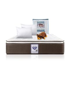 Colchon Super Value + 2 Almohadas + Juego De Sabanas Ensueño + Osito S.A De Regalo